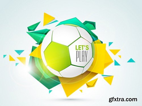 Stock Vectors - Football soccer 9, 25xEPS