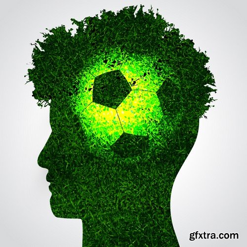 Stock Vectors - Football soccer 9, 25xEPS