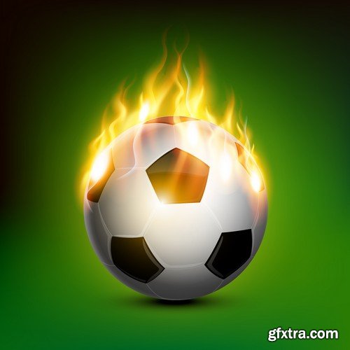 Stock Vectors - Football soccer 9, 25xEPS