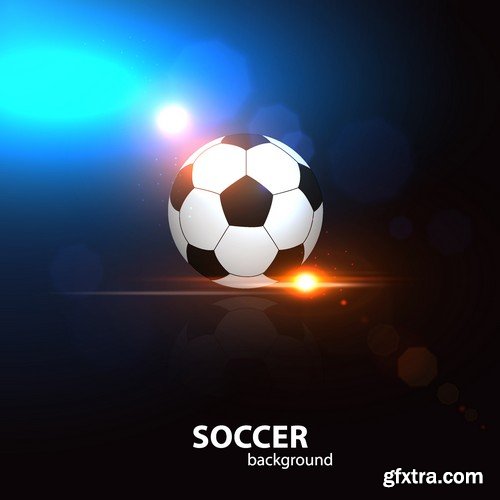 Stock Vectors - Football soccer 9, 25xEPS