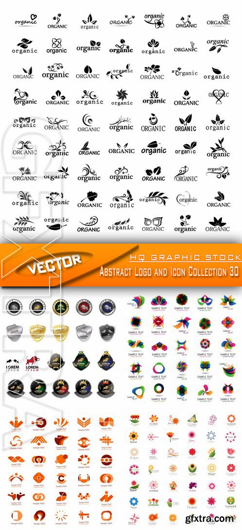 Stock Vector - Abstract Logo and Icon Collection 30