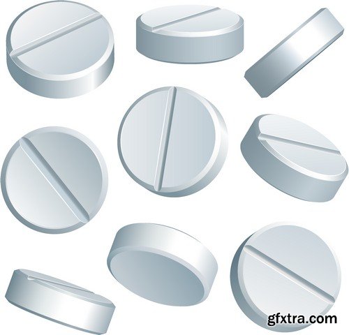 Stock Vectors - Pills, Tablet, medicine 2, 25xEPS