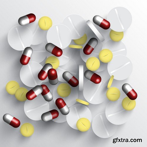 Stock Vectors - Pills, Tablet, medicine 2, 25xEPS