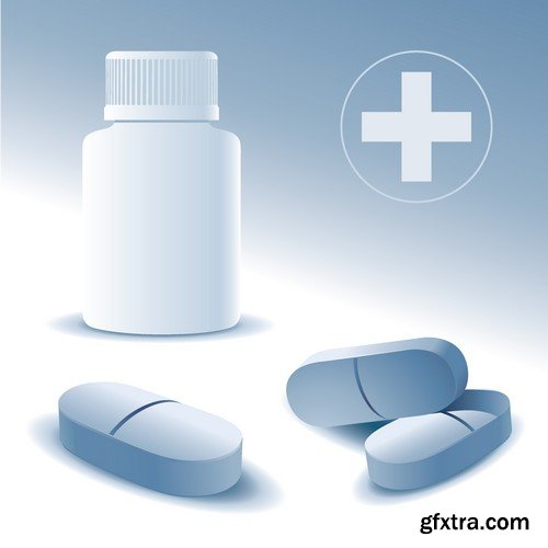 Stock Vectors - Pills, Tablet, medicine 2, 25xEPS