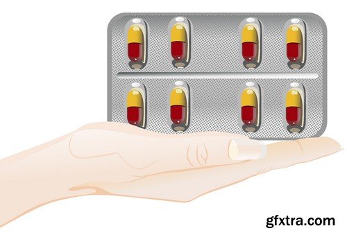 Stock Vectors - Pills, Tablet, medicine 2, 25xEPS