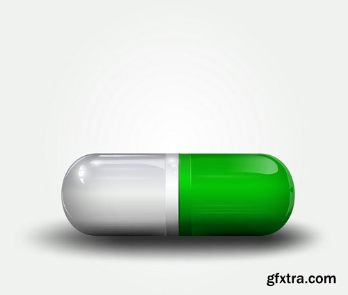 Stock Vectors - Pills, Tablet, medicine 2, 25xEPS