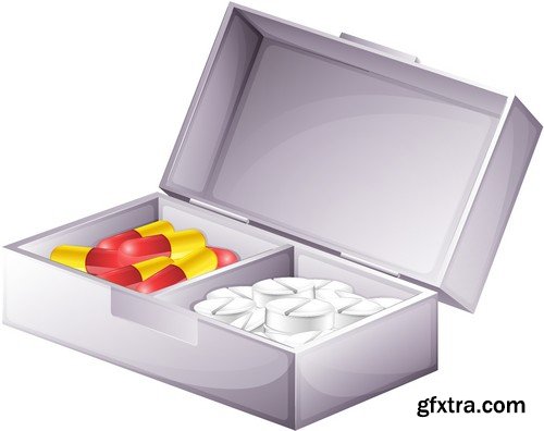 Stock Vectors - Pills, Tablet, medicine 2, 25xEPS