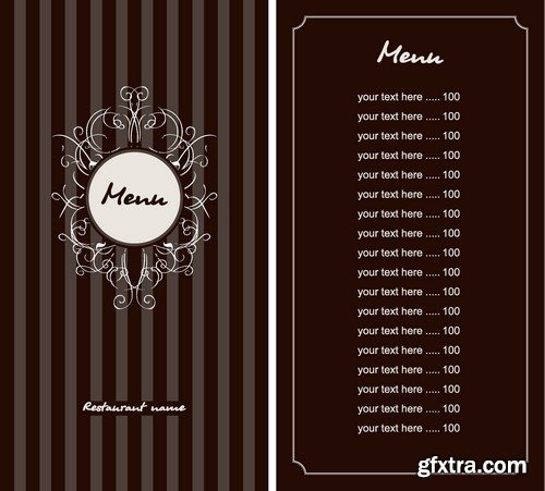 Stock Vectors - Menu 5, 25xEPS