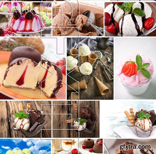 Stock Photos - Ice cream 2, 25xJPG