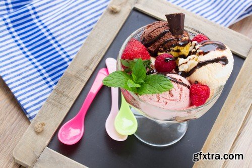 Stock Photos - Ice cream 2, 25xJPG