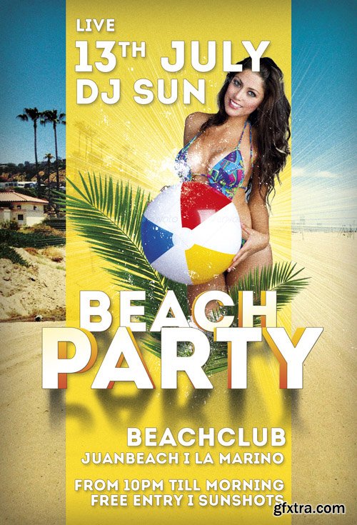 Flyer Beach Party Template