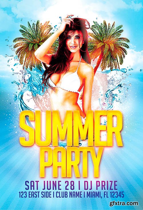 Flyer Template Summer Party