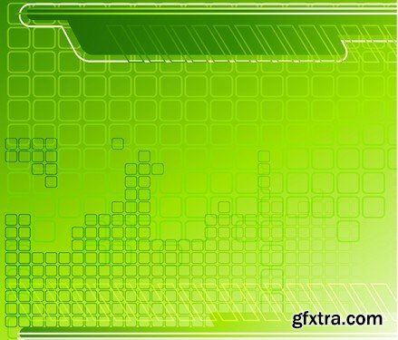 Stock Vectors - Green Abstract Background 2, 25xEPS