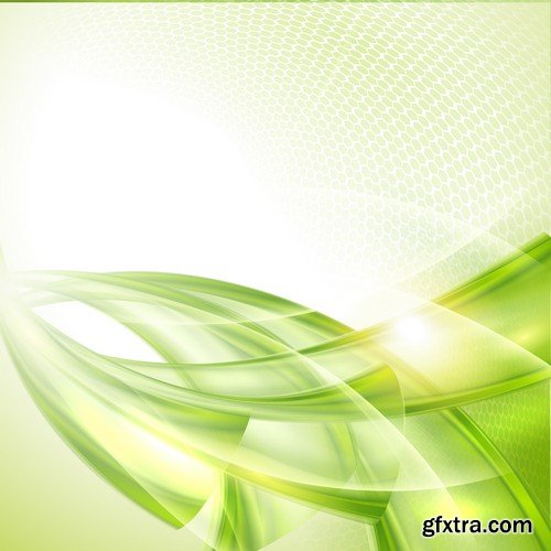 Stock Vectors - Green Abstract Background 2, 25xEPS