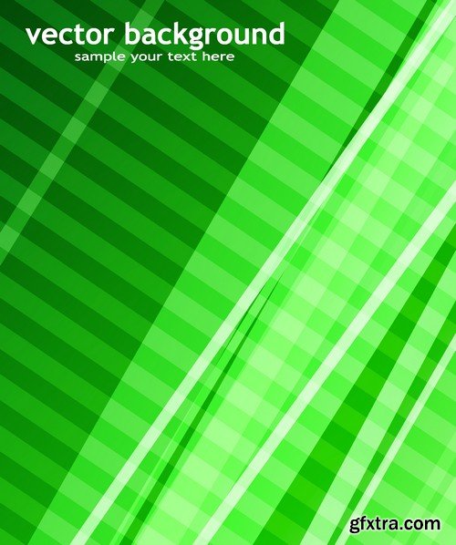 Stock Vectors - Green Abstract Background 2, 25xEPS