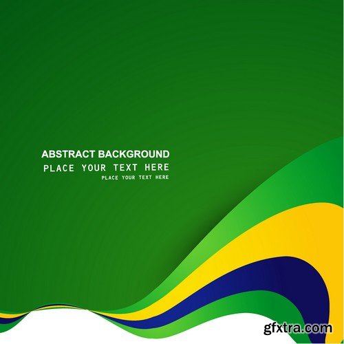 Stock Vectors - Green Abstract Background 2, 25xEPS