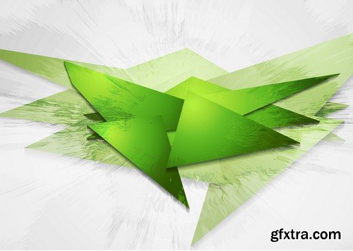 Stock Vectors - Green Abstract Background 2, 25xEPS