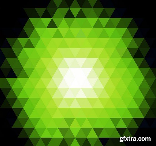 Stock Vectors - Green Abstract Background 2, 25xEPS