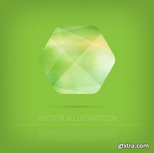 Stock Vectors - Green Abstract Background 2, 25xEPS