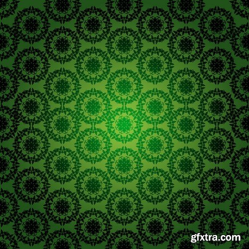 Stock Vectors - Green Abstract Background 2, 25xEPS