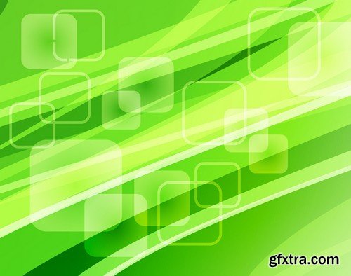 Stock Vectors - Green Abstract Background 2, 25xEPS