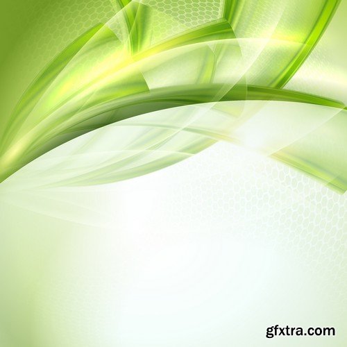 Stock Vectors - Green Abstract Background 2, 25xEPS