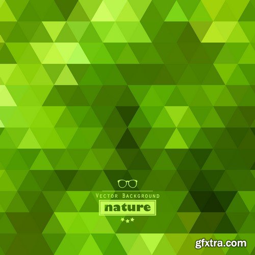 Stock Vectors - Green Abstract Background 2, 25xEPS