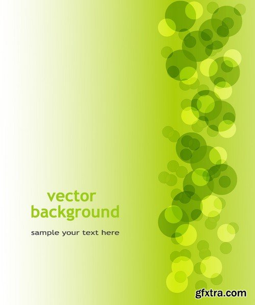 Stock Vectors - Green Abstract Background 2, 25xEPS