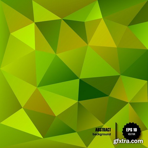 Stock Vectors - Green Abstract Background 2, 25xEPS