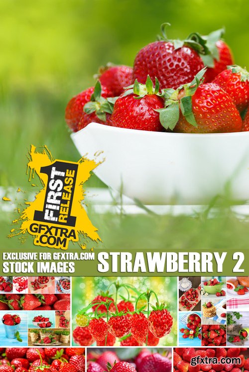 Stock Photos - Strawberry 2, 25xJPG