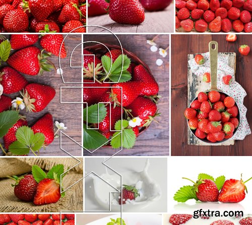 Stock Photos - Strawberry 2, 25xJPG