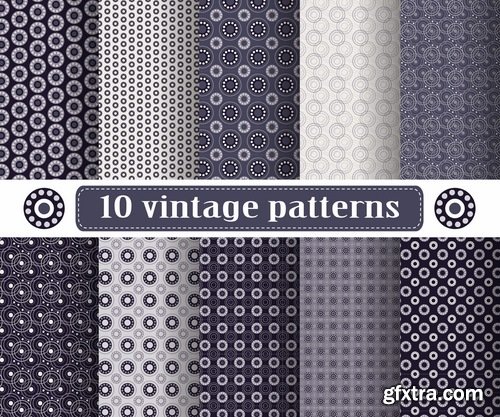 Abstract Seamless patterns set #9 - 24 Eps