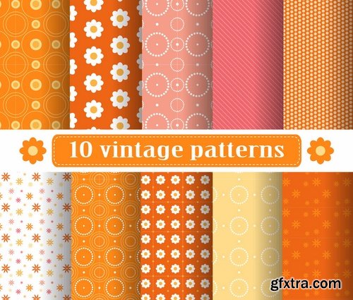 Abstract Seamless patterns set #9 - 24 Eps