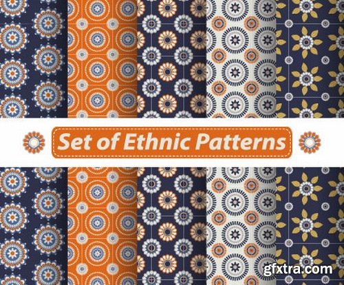 Abstract Seamless patterns set #9 - 24 Eps