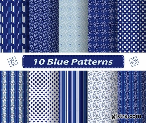 Abstract Seamless patterns set #9 - 24 Eps