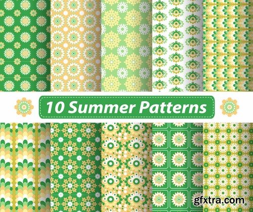 Abstract Seamless patterns set #9 - 24 Eps