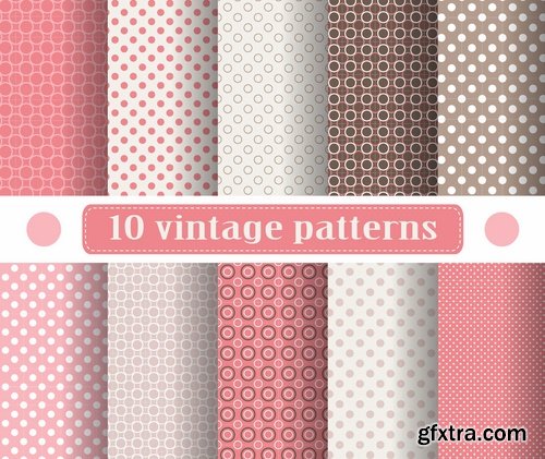 Abstract Seamless patterns set #9 - 24 Eps