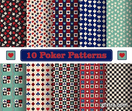 Abstract Seamless patterns set #9 - 24 Eps