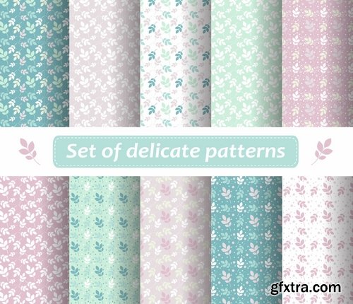 Abstract Seamless patterns set #9 - 24 Eps