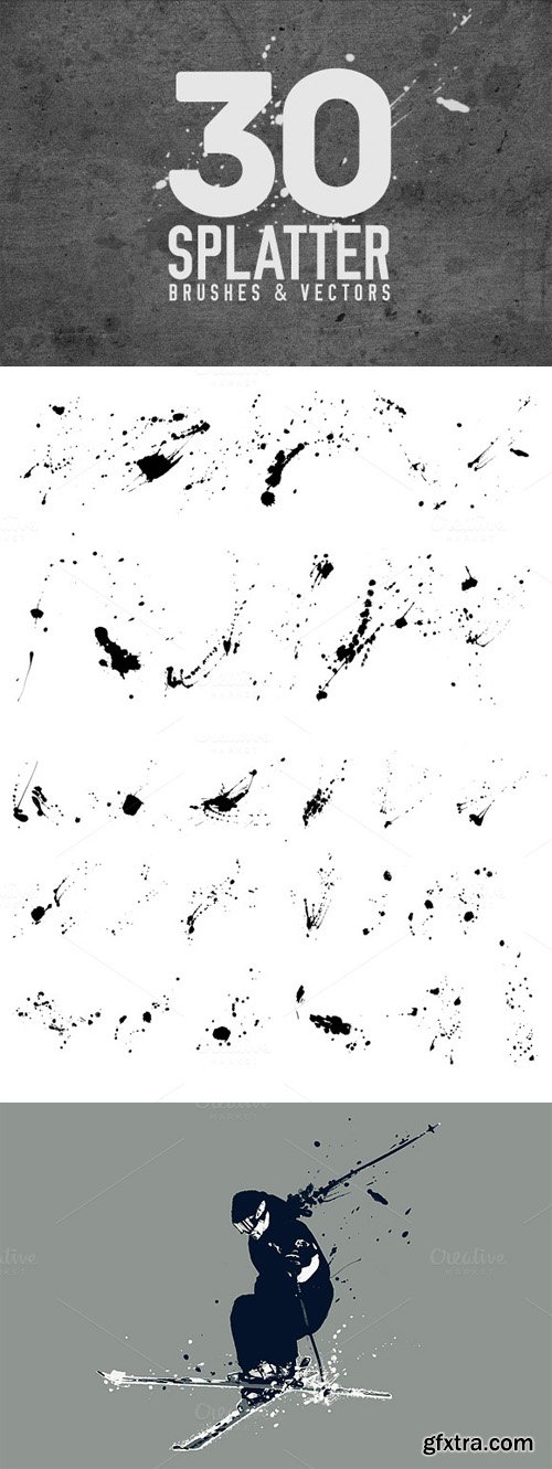 30 Splatter Brushes