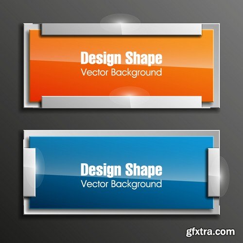 Stock Vectors - Banners, 25xEPS