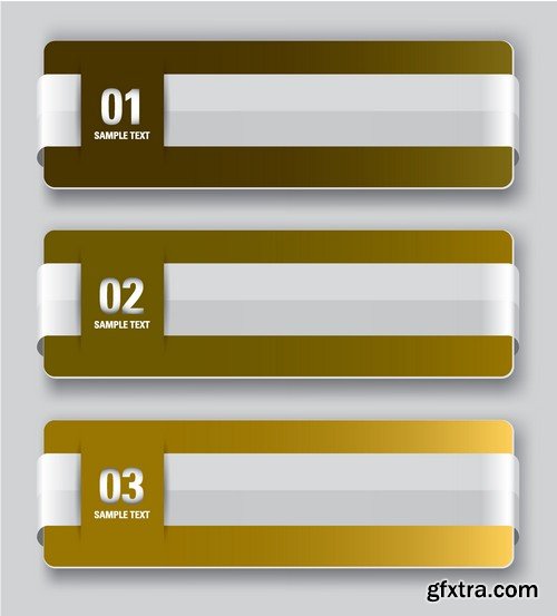 Stock Vectors - Banners, 25xEPS