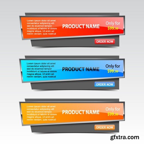 Stock Vectors - Banners, 25xEPS