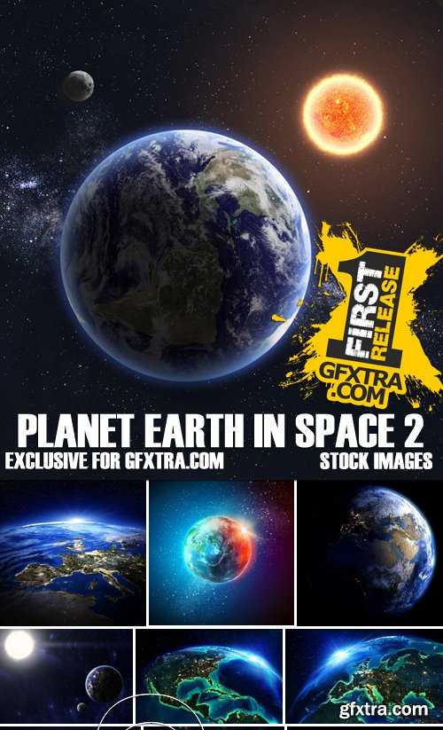 Stock Photos - Planet earth in space 2, 25xJPG