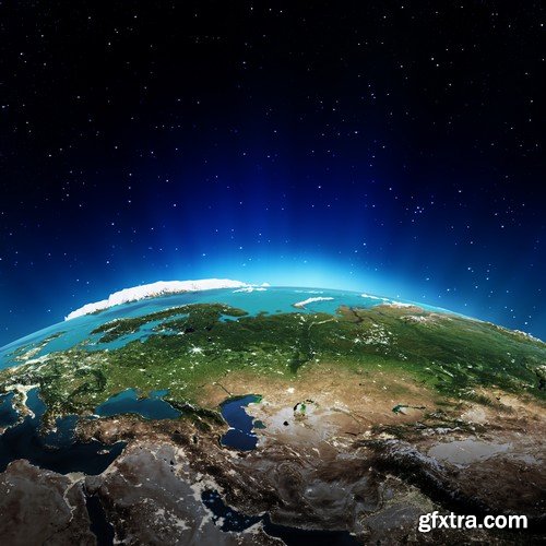 Stock Photos - Planet earth in space 2, 25xJPG