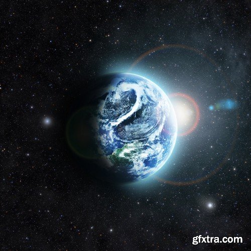 Stock Photos - Planet earth in space 2, 25xJPG