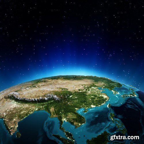 Stock Photos - Planet earth in space 2, 25xJPG