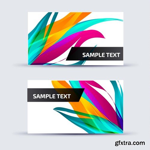 Stock Vectors - Business Card Template 3, 25xEPS