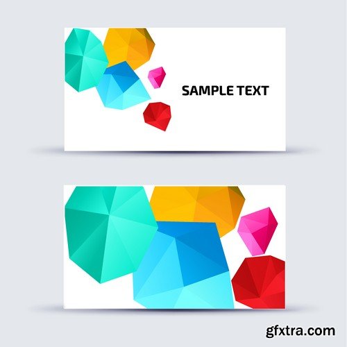 Stock Vectors - Business Card Template 3, 25xEPS