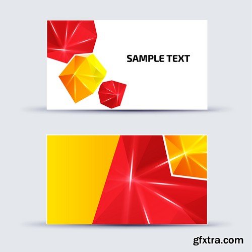 Stock Vectors - Business Card Template 3, 25xEPS